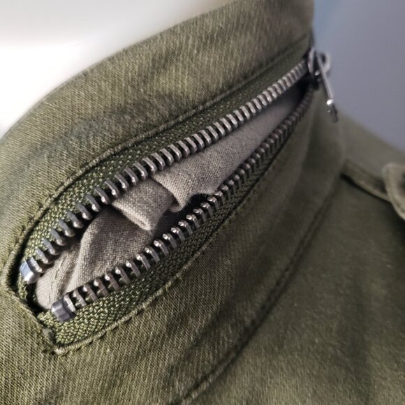 Army Olive Green William Rast Sires Utility Jacket w/ Hood - Picture 6 of 16